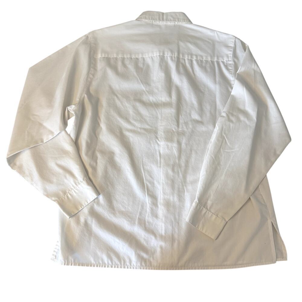 VTG Yves St. Claire White Blouse with Embroidered collar Women's size 14 Large - Picture 5 of 5